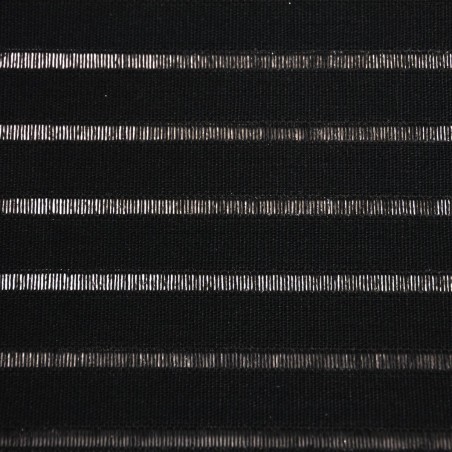 Store Enrouleur Filtrant Noir Rayure Transparente 4505