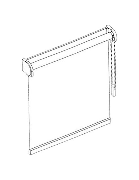 Store Enrouleur Occultant Non Feu M1 Blanc 4801