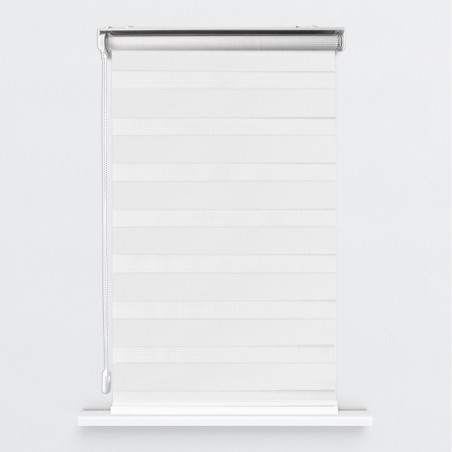 Store Enrouleur Jour Nuit Filtrant Blanc JN01