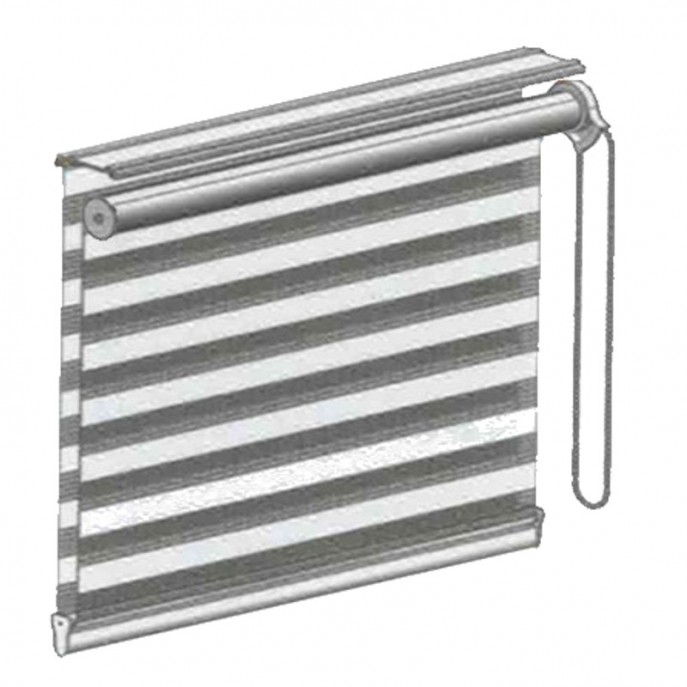 Store Enrouleur Jour Nuit Filtrant Blanc JN01