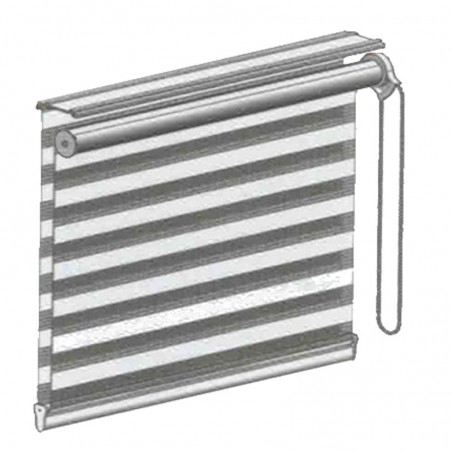 Store Enrouleur Jour Nuit Filtrant Blanc JN01