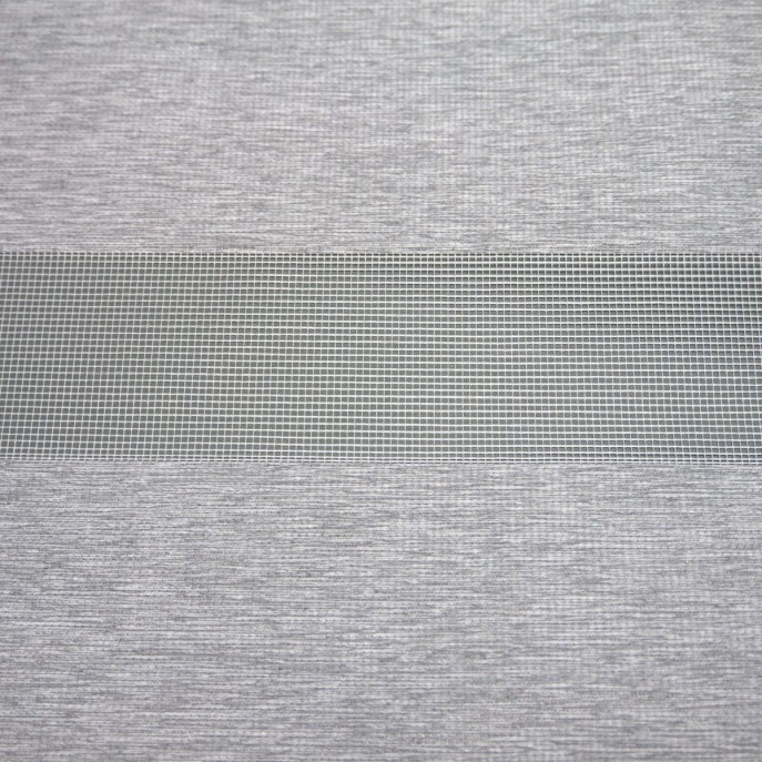 Store Enrouleur Jour Nuit Filtrant Gris Clair Chiné JN10