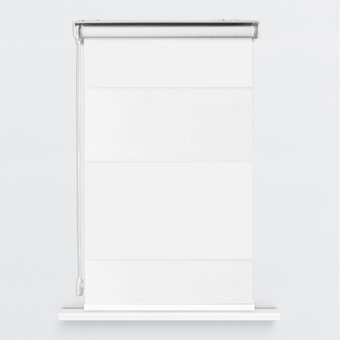 Store Enrouleur Jour Nuit Filtrant Blanc XXL00