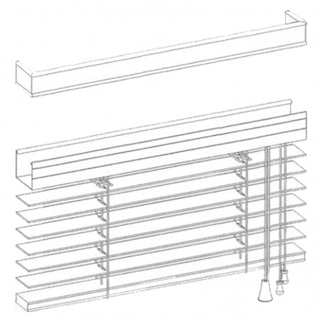 Store Vénitien Bois Bois Noir 2010