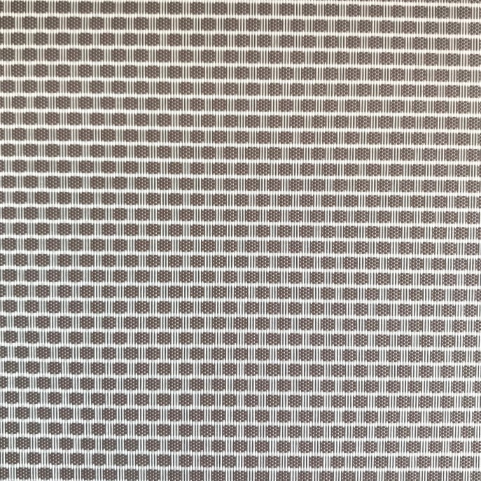 Store Enrouleur Jacquard Filtrant Chocolat Motif Nid Abeille 5561