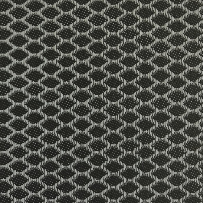 Store Enrouleur Jacquard Filtrant Noir Motif Losange 5570