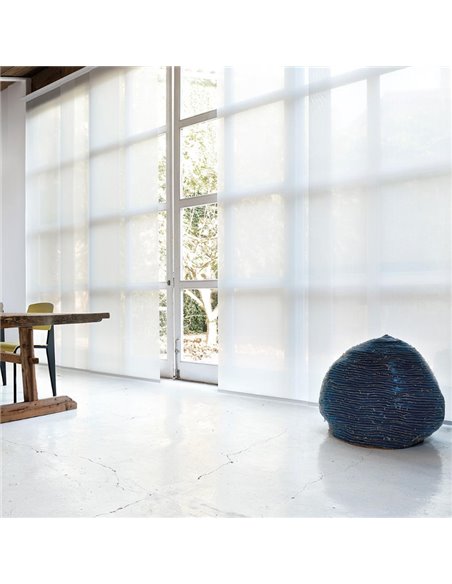 Panneaux Japonais Jacquard Filtrant Noir Motif Nid d'Abeille 5562