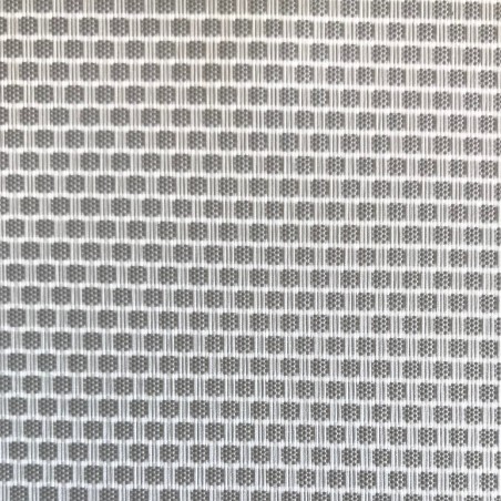 Panneaux Japonais Jacquard Filtrant Gris Motif Nid d'Abeille 5563