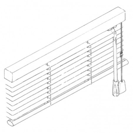 Store Vénitien Aluminium Marron Clair 1017